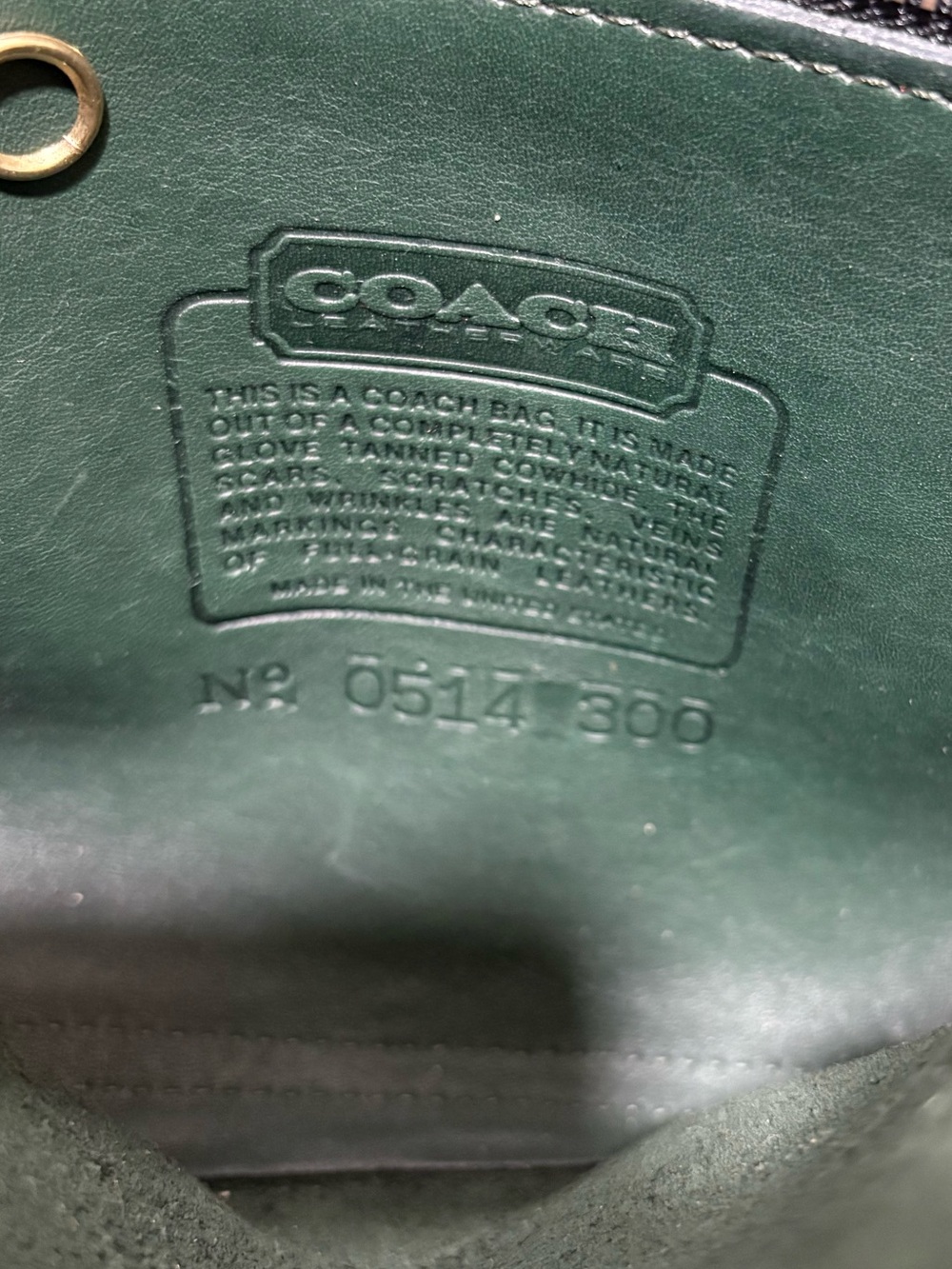 Vintage Coach Chrystie Green Crossbody - Picture 6 of 6